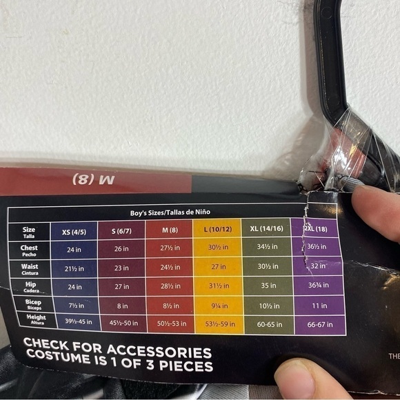 Batman Costume NEW Medium Kids 8 Halloween Super Hero Dress Up Play Cosplay - Picture 4 of 4